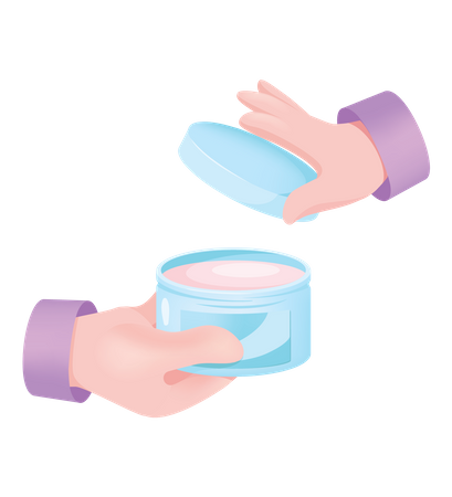 Cream Jar Illustration