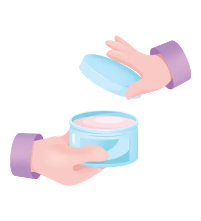 Cream Jar  Illustration
