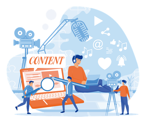Creando contenido Ilustración