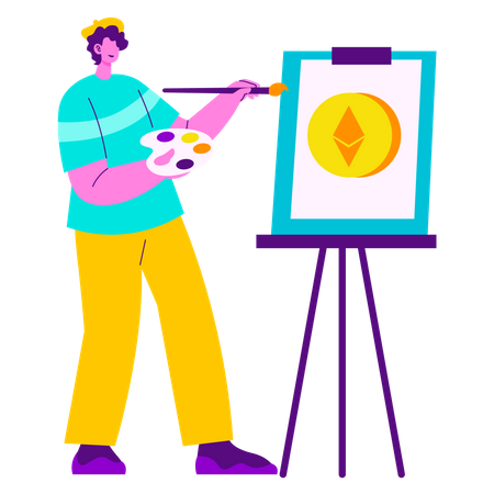 Creando nft  Ilustración