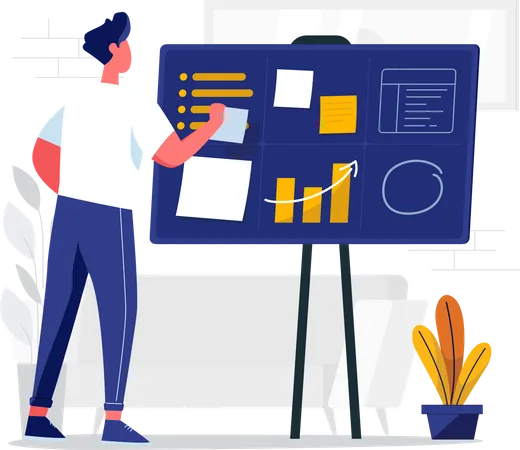 Create work plan  Illustration