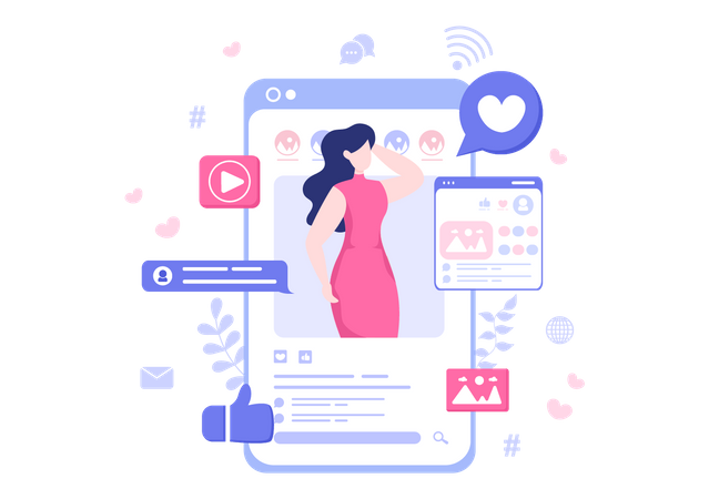 Créateur de contenu  Illustration
