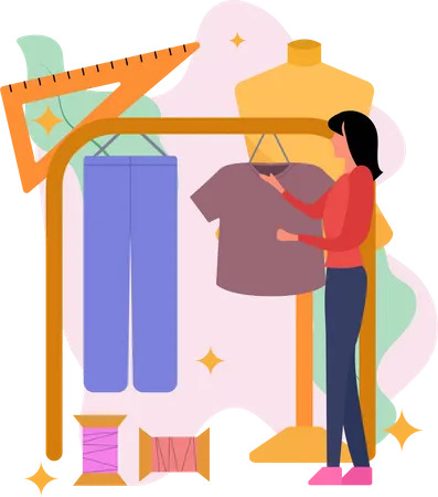 Créateur de mode professionnel  Illustration