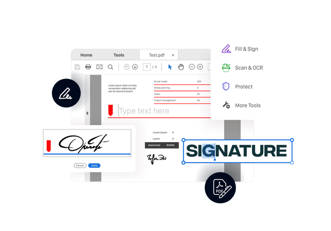 Creating Digital Signature  Illustration