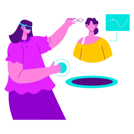 Creating Metaverse Avatar  Illustration