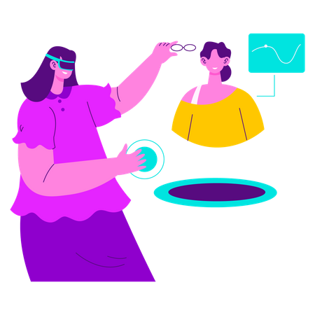 Creating Metaverse Avatar  Illustration