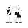 teamwork puzzle illustrations free