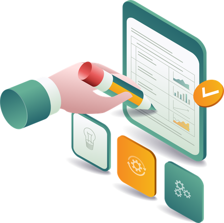 Création de données d'analyse commerciale  Illustration