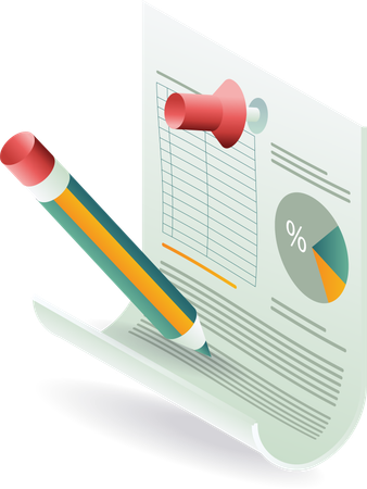 Création de rapports de données d'analyse commerciale  Illustration