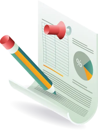 Création de rapports de données d'analyse commerciale  Illustration