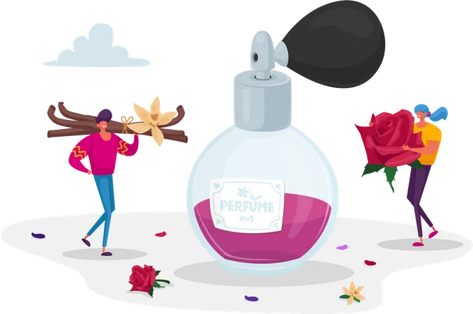 Création d'une composition de parfum  Illustration