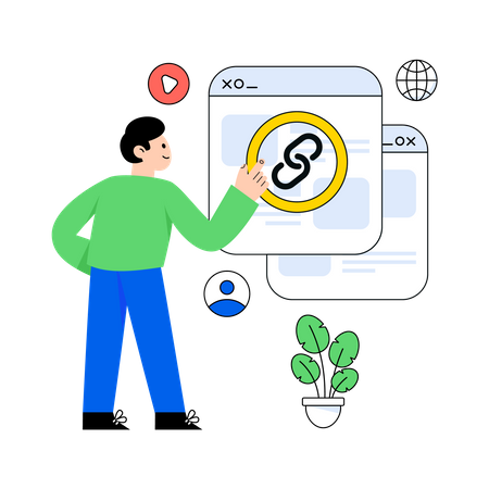 Création de liens  Illustration