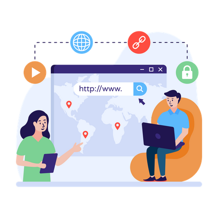 Création de liens SEO  Illustration