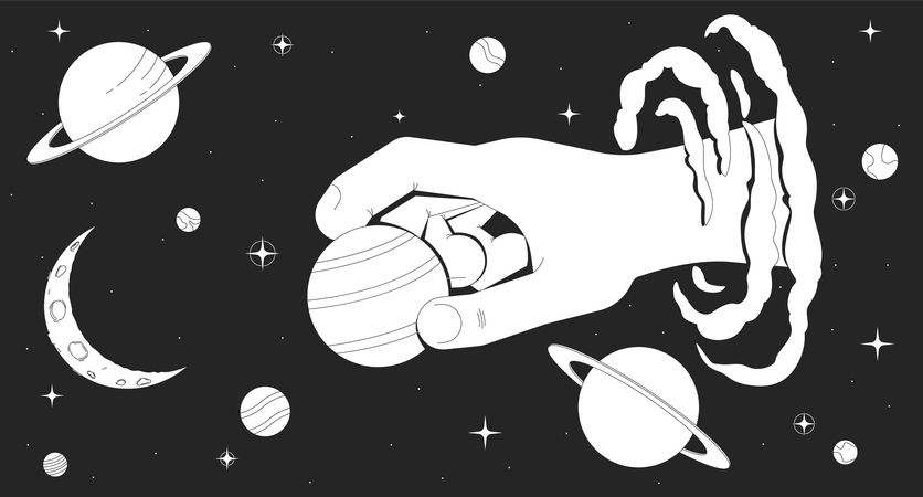 Creation of the universe  Illustration