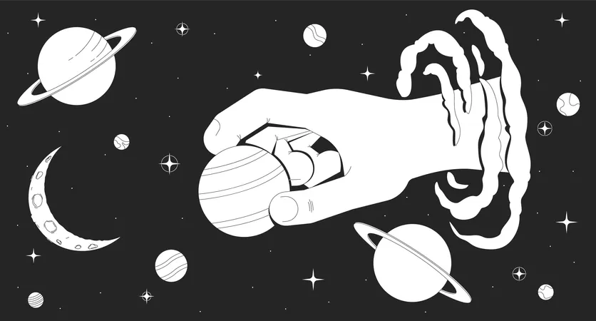Creation of the universe  Illustration