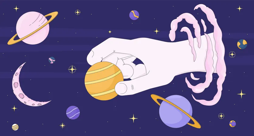 Creation of the universe  Illustration