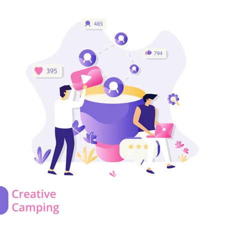 Campeggio Creativo  Illustration