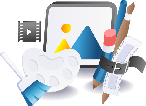 Creative data digital  Illustration
