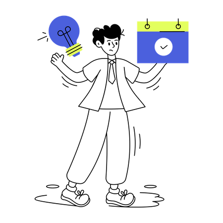 Creative Employee  Illustration