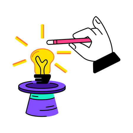 Creative idea generation  Illustration