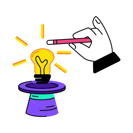 Creative idea generation  Illustration