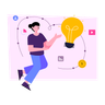 creative person illustration svg
