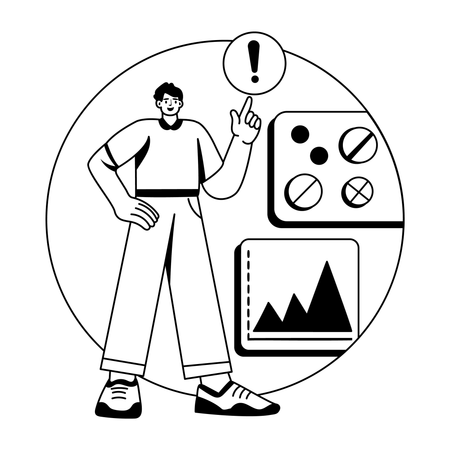 Creative person solving problem  Illustration