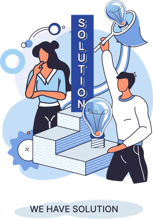 Creative successful management  Illustration