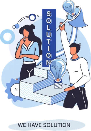 Creative successful management  Illustration