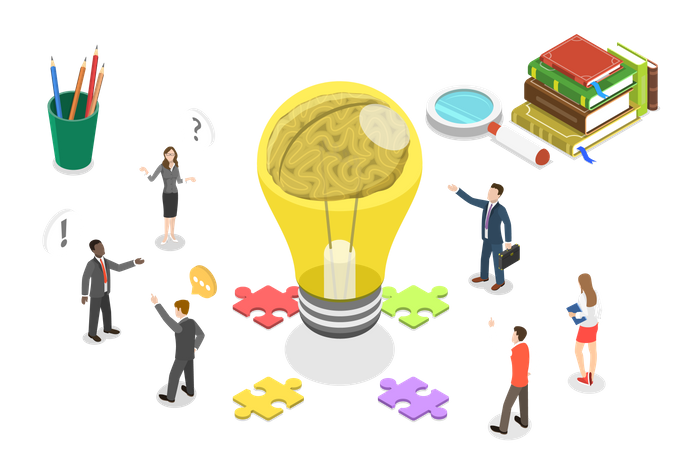 Creative Thought Processing  Illustration