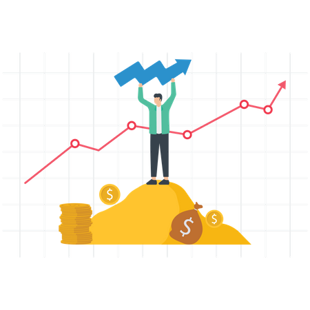 Crecimiento de los ingresos  Ilustración