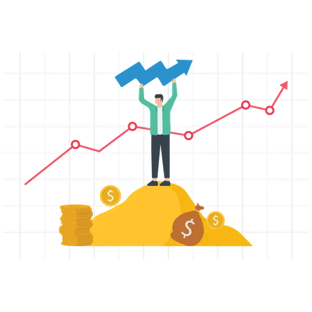 Crecimiento de los ingresos  Ilustración