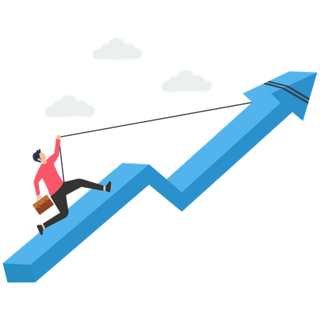 Crecimiento de la industria empresarial  Ilustración