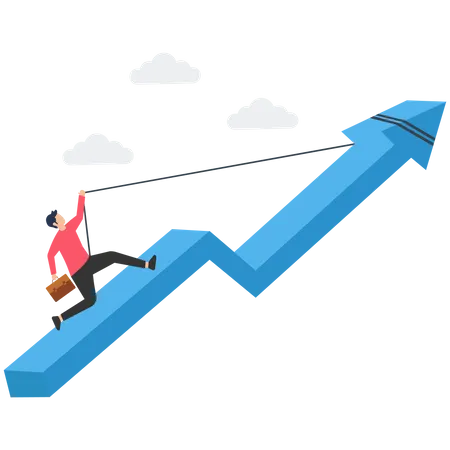 Crecimiento de la industria empresarial  Ilustración