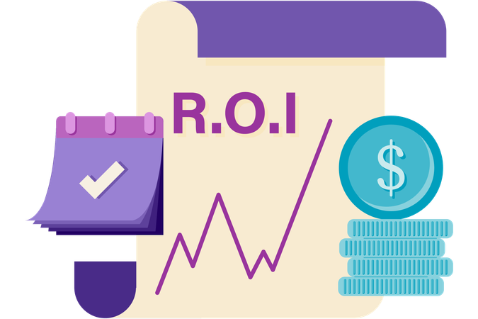 Crecimiento del retorno de la inversión  Illustration