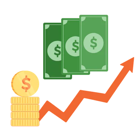 Crecimiento financiero  Ilustración