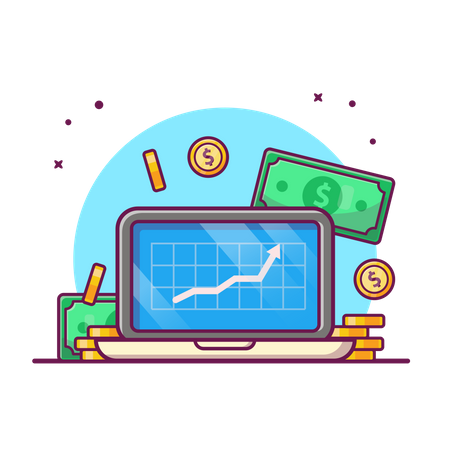 Crecimiento financiero  Ilustración