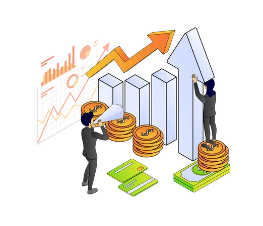 Crecimiento financiero  Illustration