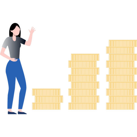 Crecimiento financiero  Ilustración