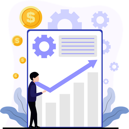 Crecimiento financiero  Ilustración