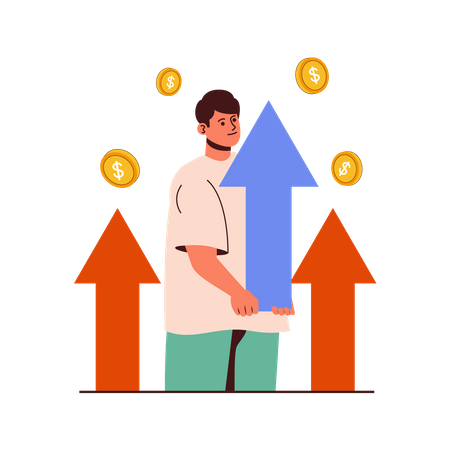 Crecimiento financiero  Ilustración