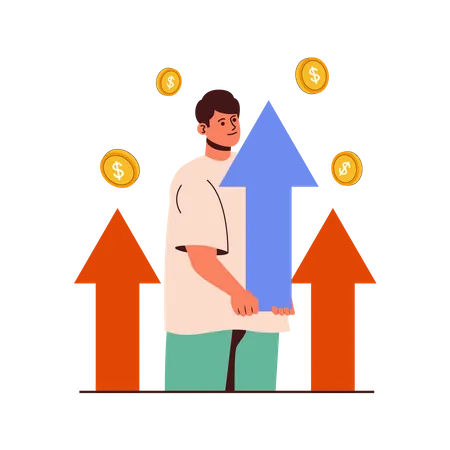 Crecimiento financiero  Ilustración