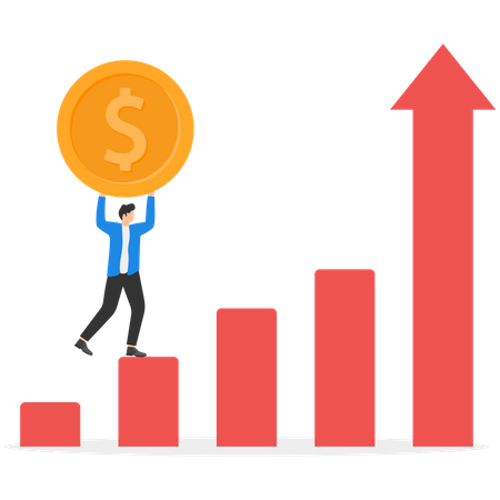 Crecimiento financiero  Ilustración