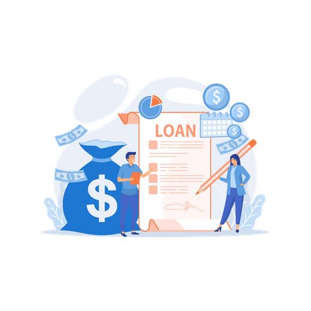 Crédit bancaire  Illustration