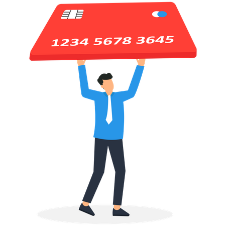 Credit Card Debt  Illustration