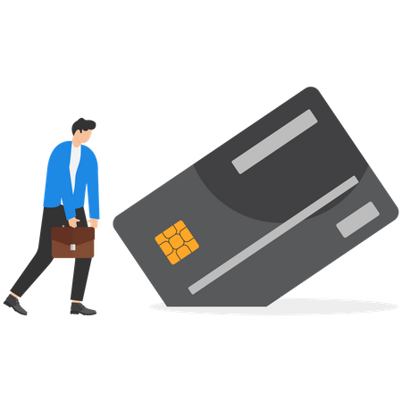 Credit card debt  Illustration