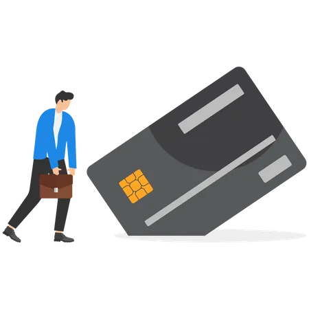 Credit card debt  Illustration