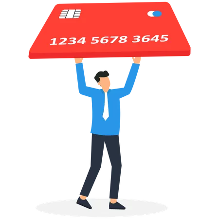 Credit Card Debt  Illustration