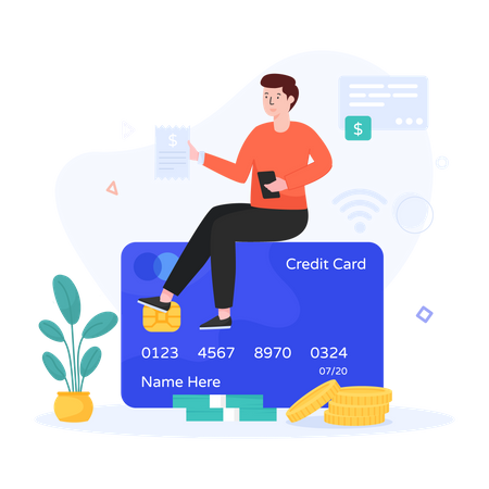 Credit Card  Illustration