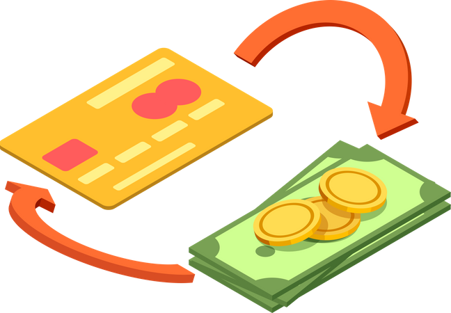 Credit Card Money  Illustration